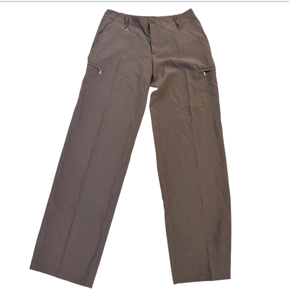 Vertigo Paris pants, brown, polyester, size 8